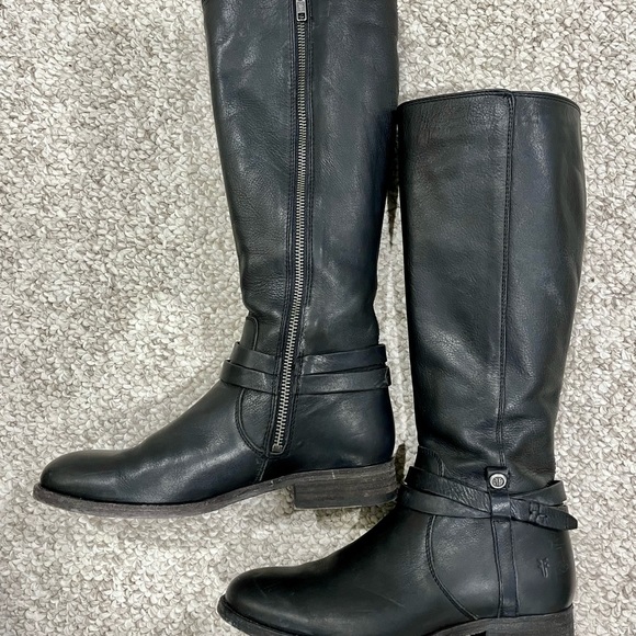 Frye black leather riding boot Size 6 - Picture 2 of 3